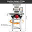 15-Needle Commercial Embroidery Machine, 24"x16" Large Embroidery Area, 1200 SPM High Speed, with Touch Screen & Advanced Photo-to-Pattern, for Batch Production of Hats, Apparel